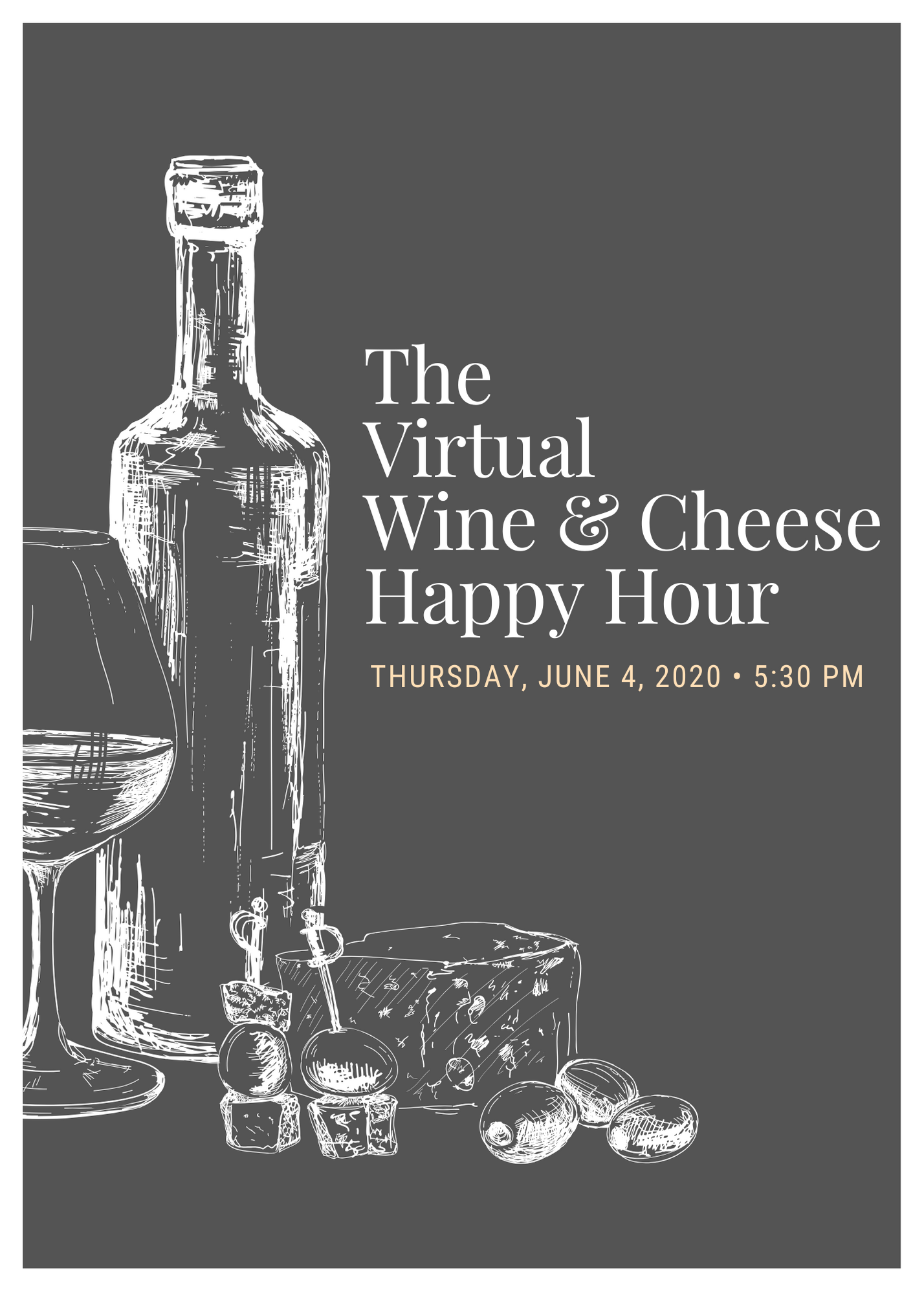 A Virtual Wine and Cheese Happy Hour